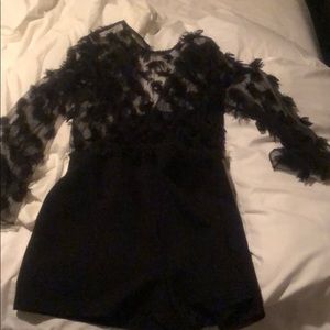 Black top shop romper